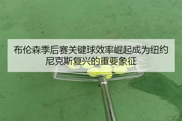 布伦森季后赛关键球效率崛起成为纽约尼克斯复兴的重要象征
